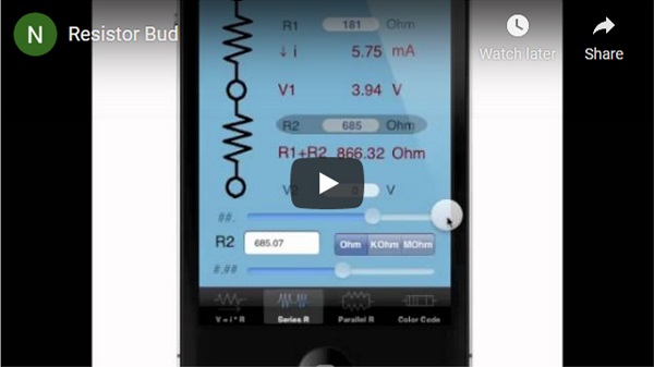 Resistor Bud, Mobile App by Radius Development
